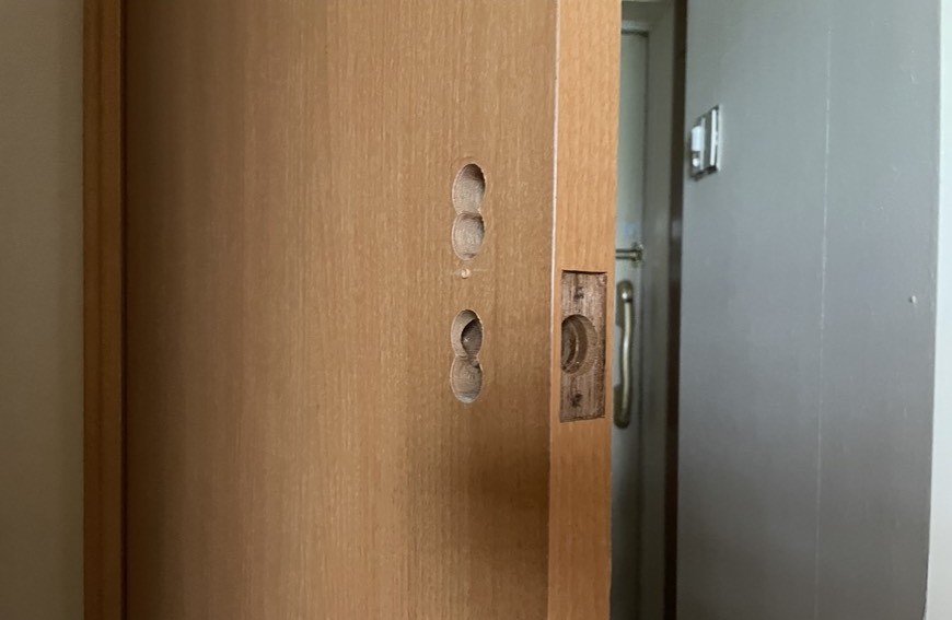 鍵取付作業